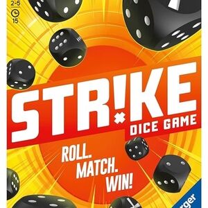 Ravensburger Strike Dice Game - Black and Orange